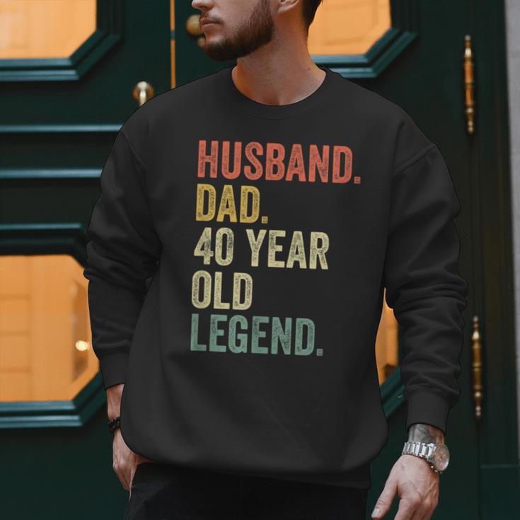 40th Birthday For Men Vintage Dad 1980 Men Sweatshirt