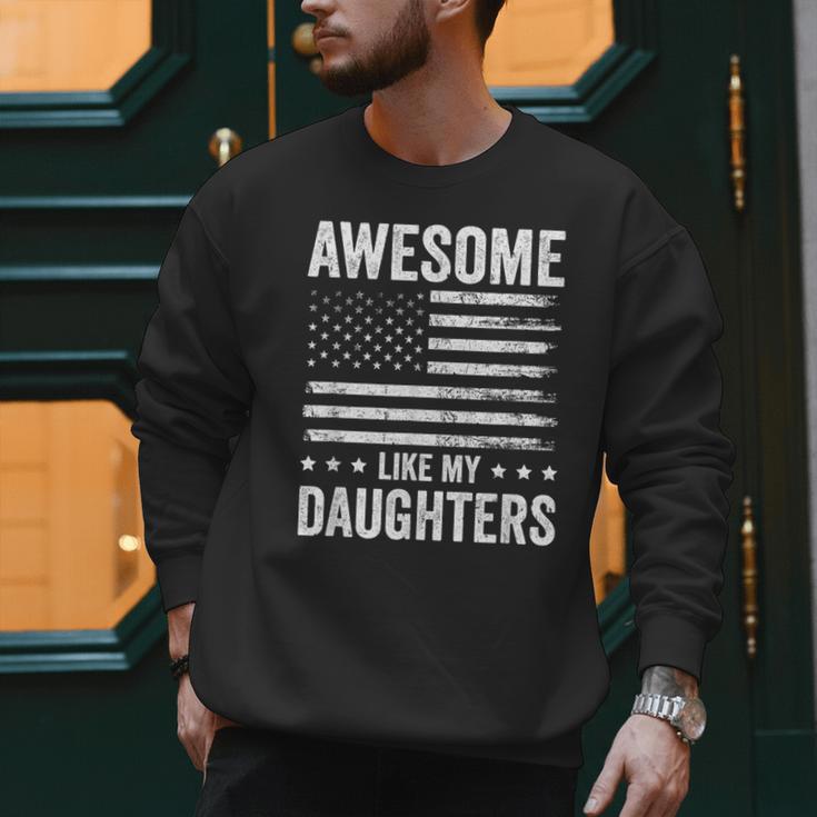 Awesome Like My Daughters Men Fathers Day Dad Men Sweatshirt