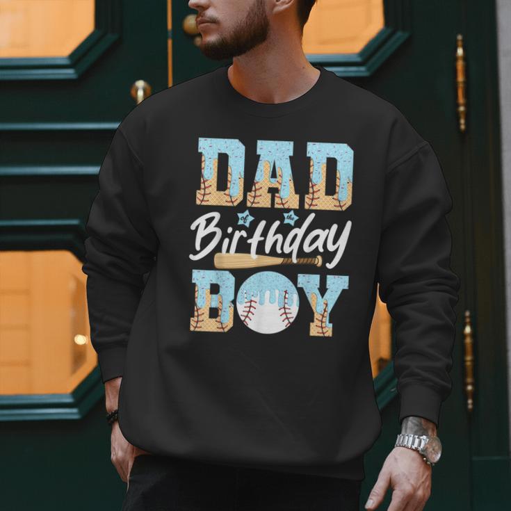 Baseball Ice Cream Drip Dad Of The Birthday Boy Baseball Men Sweatshirt
