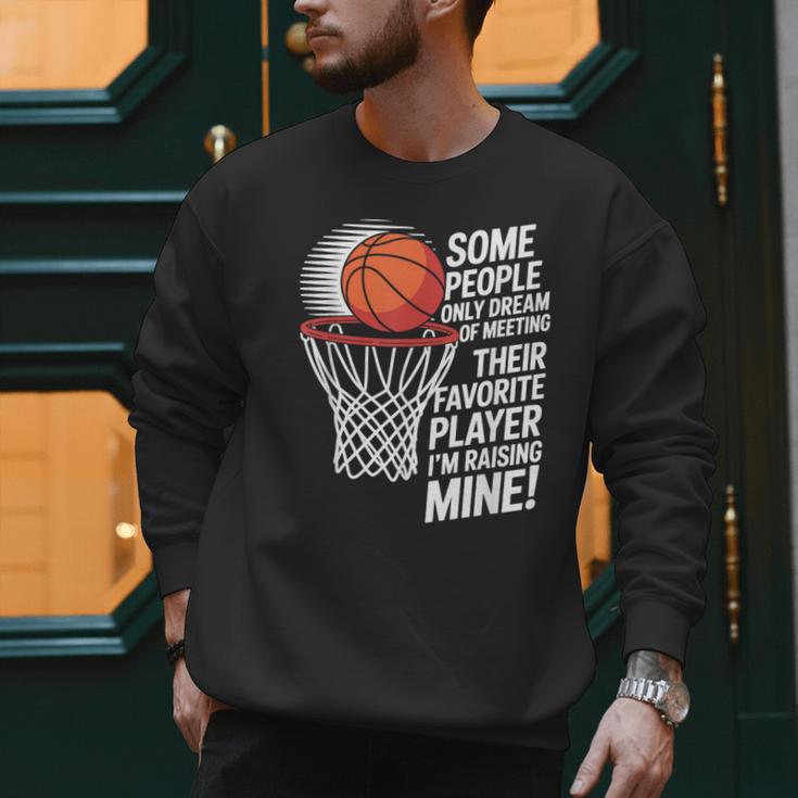 Basketball Mom Or Dad Basketball Parent Men Sweatshirt