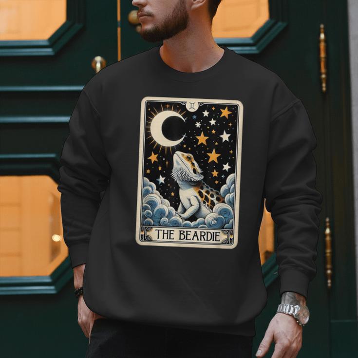 Bearded Dragon Tarot Card Beardie Mom Beardie Dad Men Women Men Sweatshirt