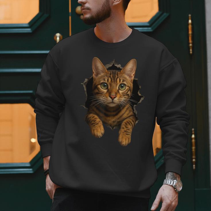 Bengal Cat Lover Animal Pet Bengal Cat Owner Mom Cat Dad Cat Men Women Kids Men Sweatshirt