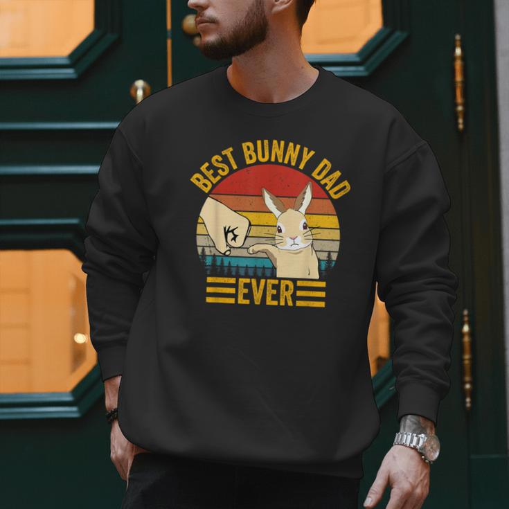 Best Bunny Dad Ever Rabbit Lover Father Pet Rabbit Men Sweatshirt
