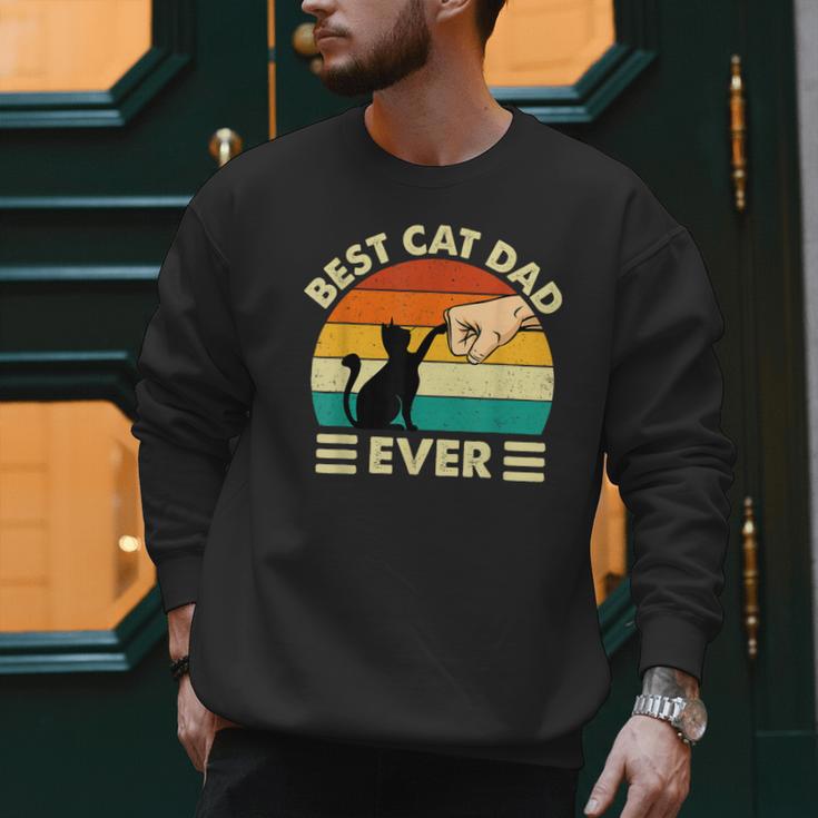 Best Cat Dad Ever Cat Lover Kitten Owner Kitty Men Sweatshirt