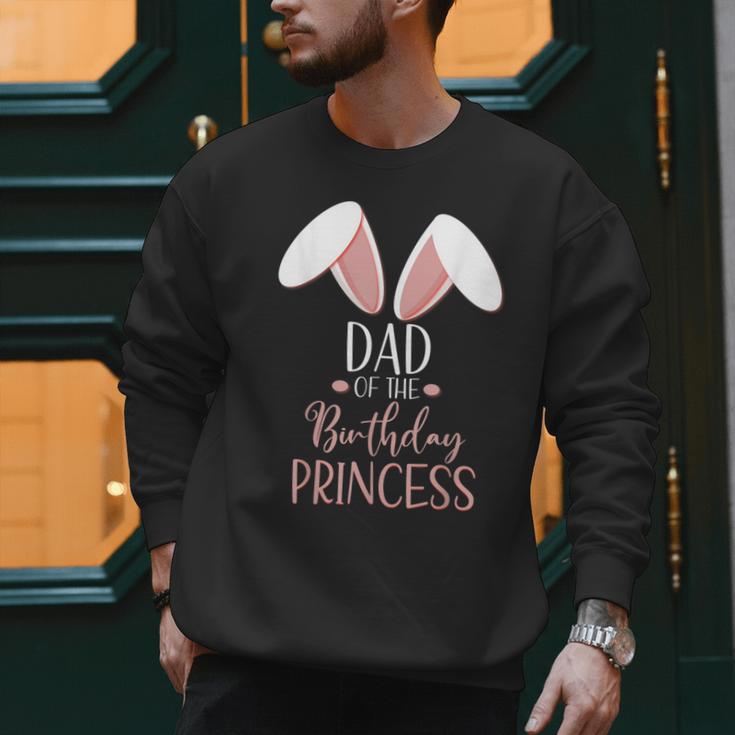Bunny Dad Of The Birthday Princess Matching Family Men Sweatshirt
