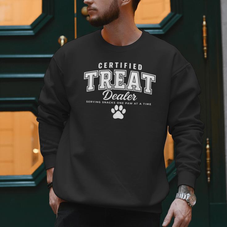 Certified Treat Dealer Dog Mom Dog Dad Men Sweatshirt