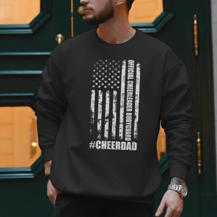 Cheer Dad Bodyguard Family Father Cheerleader Squad Men Sweatshirt