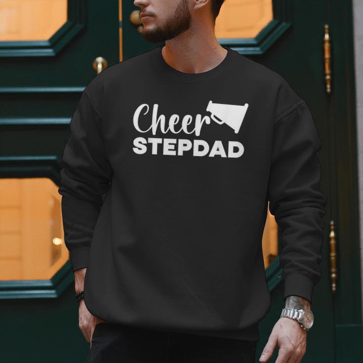 Cheer Stepdad Cheerleading Step Dad Cheerleader Stepfather Men Sweatshirt