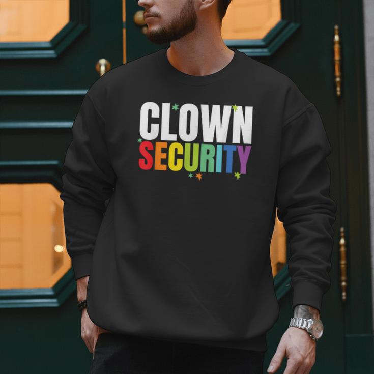Clown Security Halloween Dad Mom Costume Men Sweatshirt