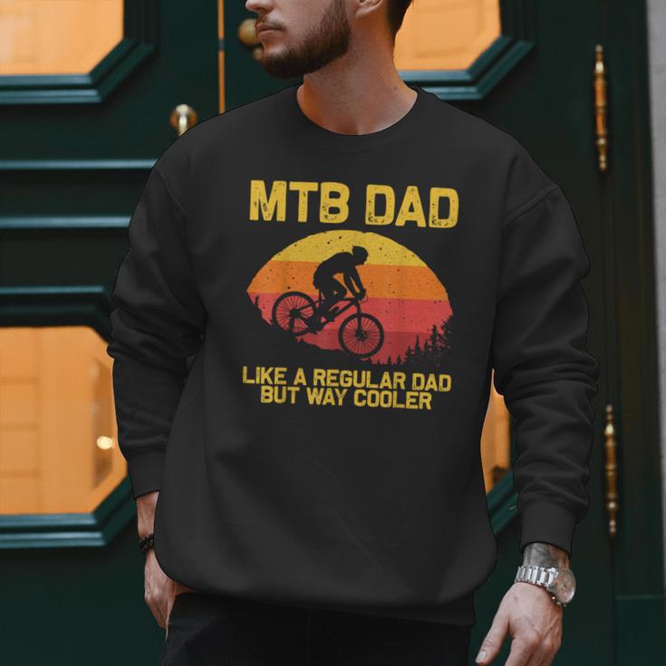 Cool Mountain Biking For Dad Father Biker MTB Bicycle Bike Men Sweatshirt