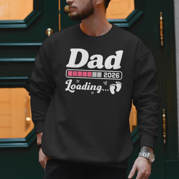 Dad To Be 2026 Loading Pink Pregnancy Reveal New Dad Daddy Men Sweatshirt