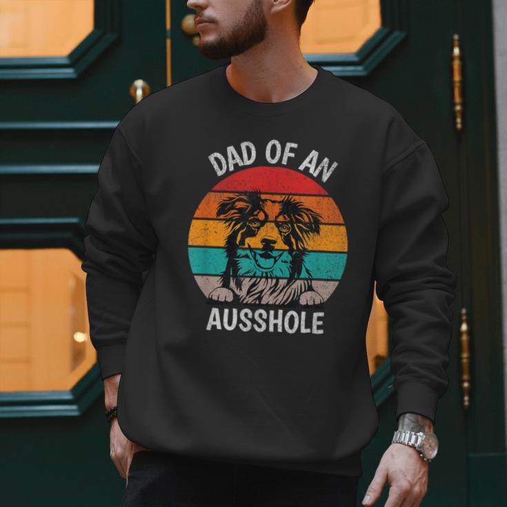 Dad Of An Ausshole Australian Shepherd Aussie Men Sweatshirt