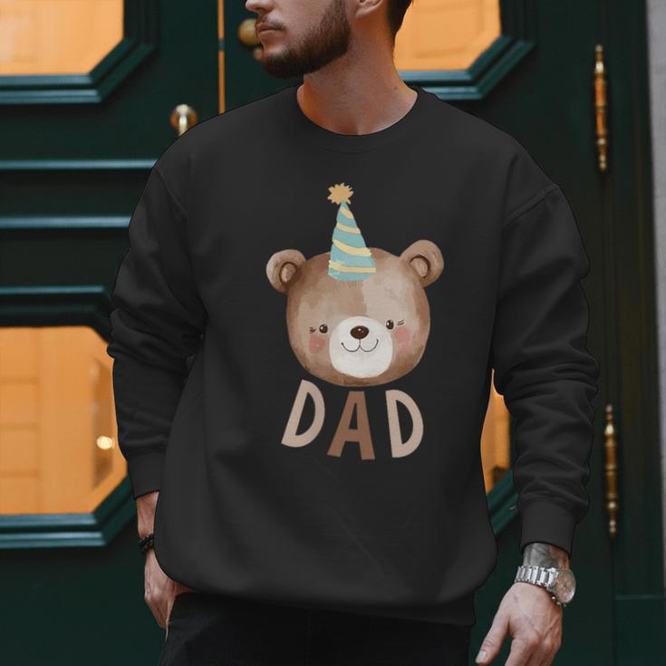 Dad Bear 1st Birthday Beary First Birthday Matching Family Men Sweatshirt