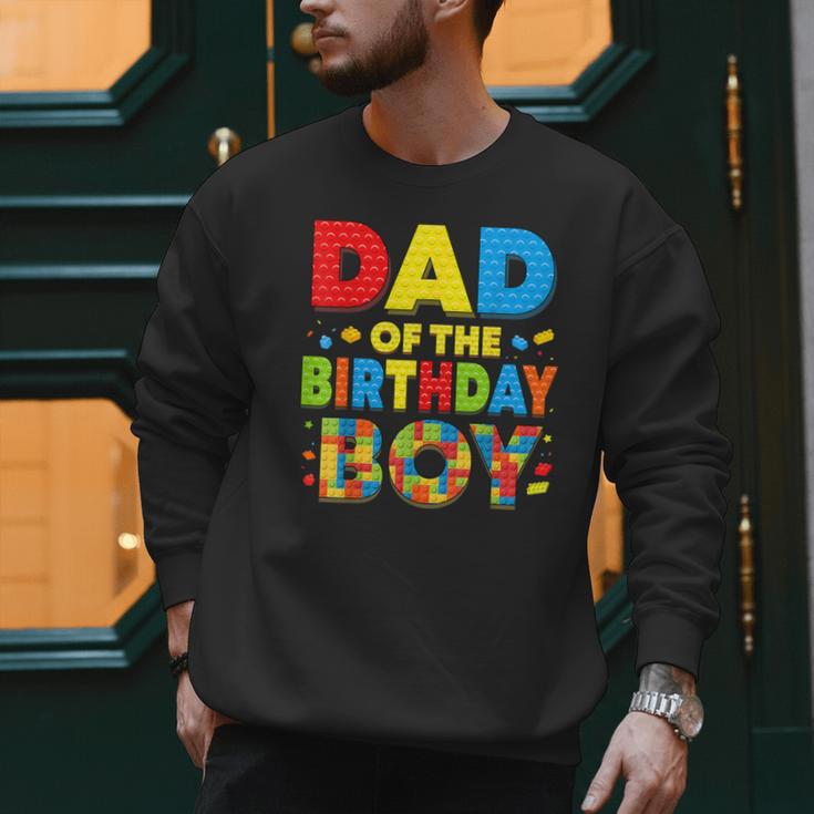 Dad Of The Birthday Boy Building Block Birthday Men Sweatshirt Dad Of The Birthday Boy Building Block Birthday Men Sweatshirt