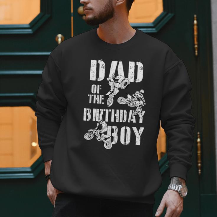 Dad Of The Birthday Boy Dirt Bike Men Sweatshirt