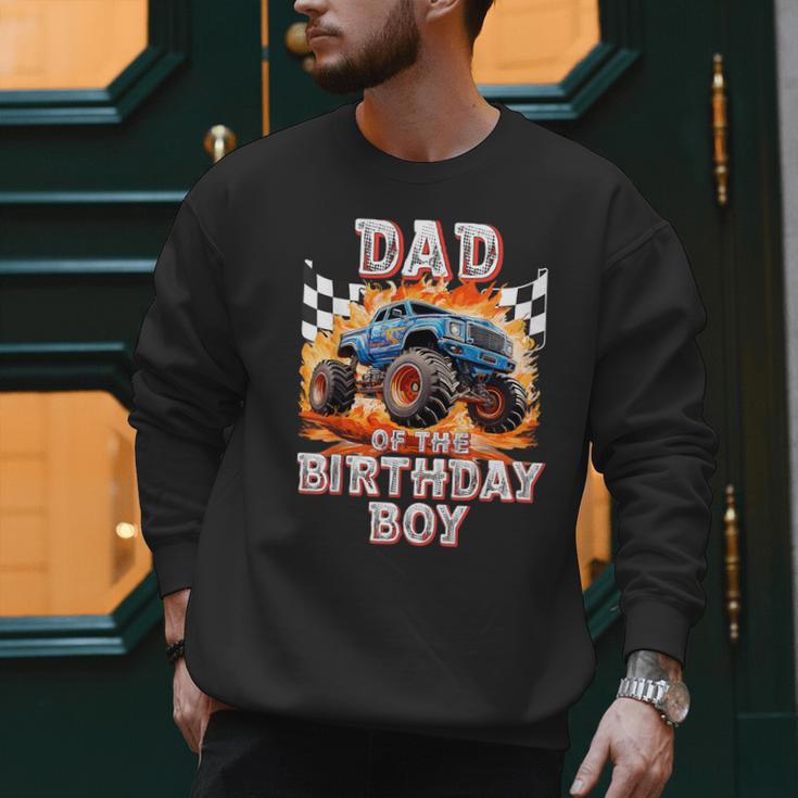 Dad Of The Birthday Boy Monster Truck Birthday Men Sweatshirt
