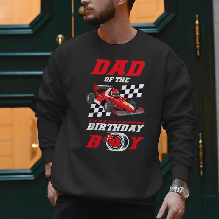 Dad Of The Birthday Boy Pit Crew Race Car Matching Family Men Sweatshirt