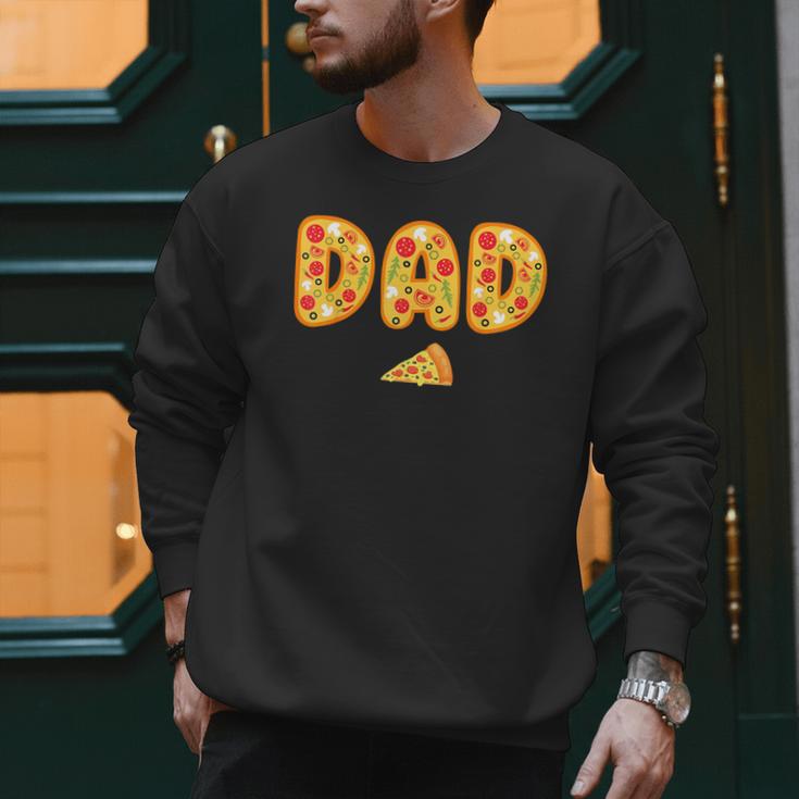 Dad Daddy Matching Birthday Squad Crew Pizza Family Men Sweatshirt
