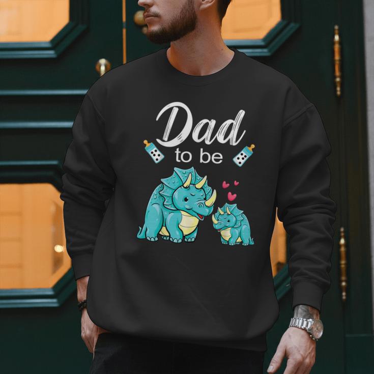 Dad To Be Dinosaur Baby Shower For Boy Men Sweatshirt