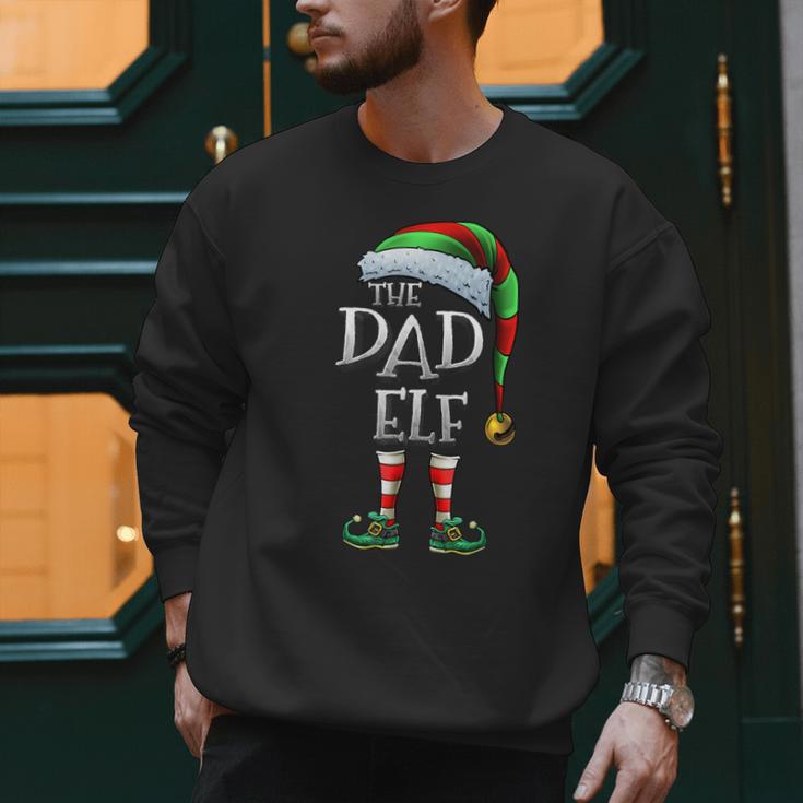 The Dad Elf Shirt Matching Family Dad Christmas Elf Men Sweatshirt