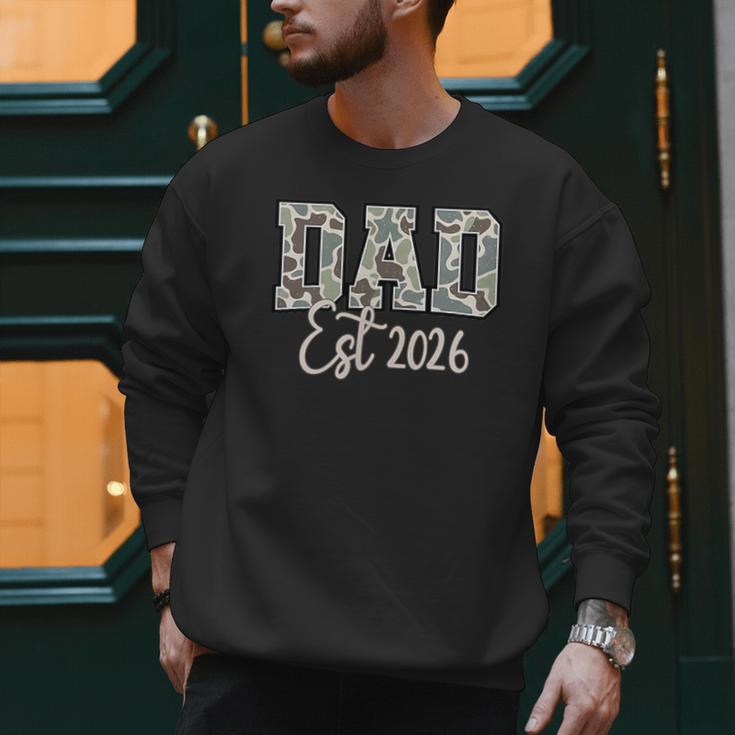Dad Est 2026 Camo Old School Men Father's Day Dada Men Sweatshirt Dad Est 2026 Camo Old School Men Father's Day Dada Men Sweatshirt