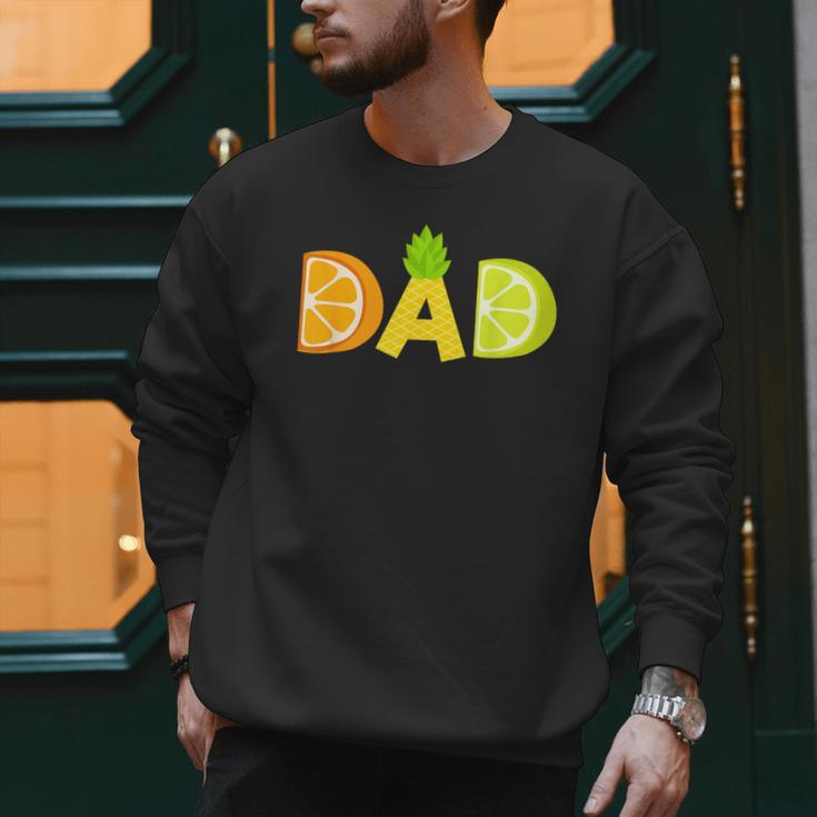 Dad Fruitarian Lover Summer Father Fruit Slice Men Sweatshirt