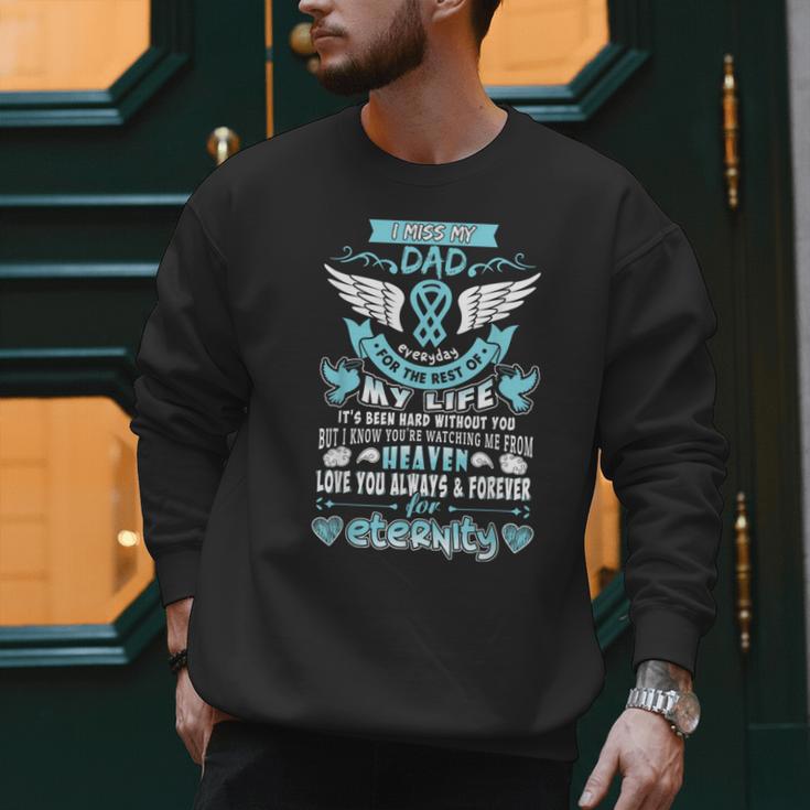 Dad Is My Guardian Angel Missing Memorial Day For Men Women Men Sweatshirt