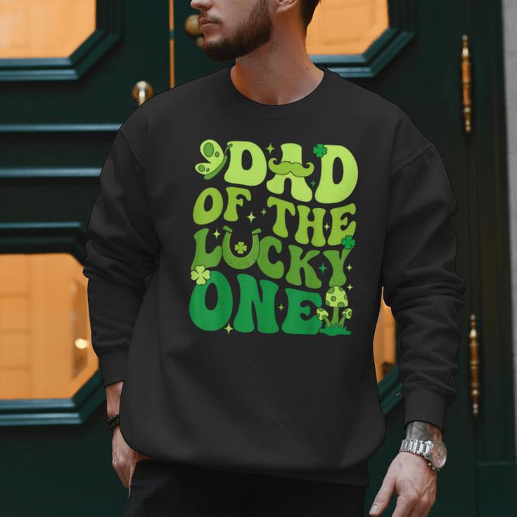 Dad Of The Lucky One Saint Patrick's Day Children Birthday Men Sweatshirt