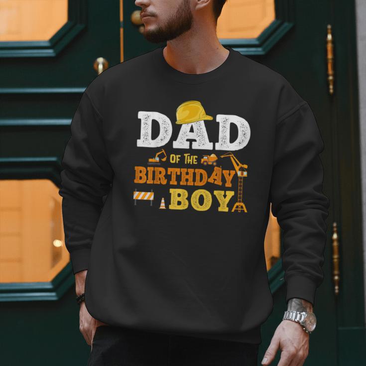 Dad Mom Of The Birthday Boy Kid Construction Matching Family Men Sweatshirt