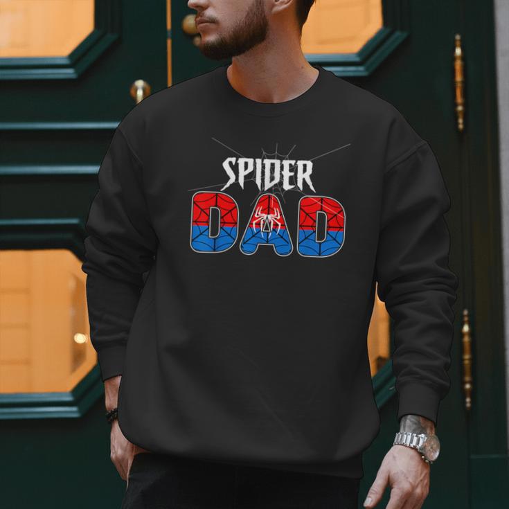 Dad And Mom Spider Family Matching Birthday Halloween Men Sweatshirt