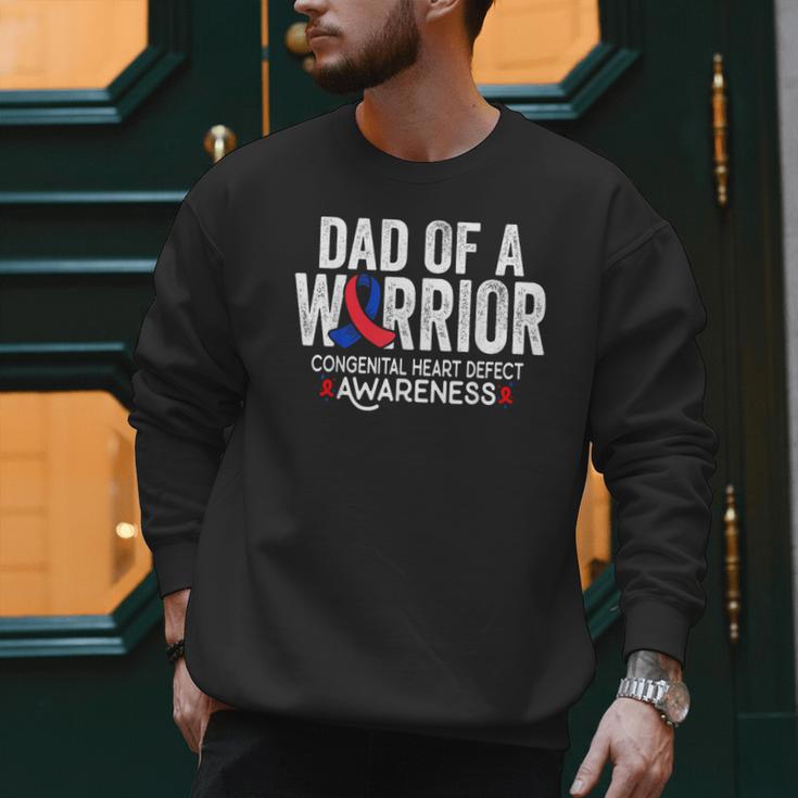 Dad Of a Warrior CHD Congenital Heart Defect Awareness CHD Men Sweatshirt