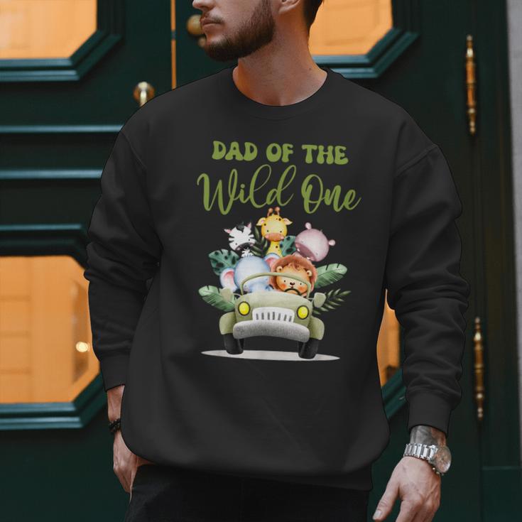 Dad Of The Wild One 1st Birthday Safari Family Matching Men Sweatshirt