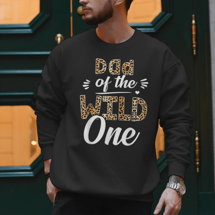Dad Of The Wild One Zoo Themed 1st Birthday Party Men Sweatshirt