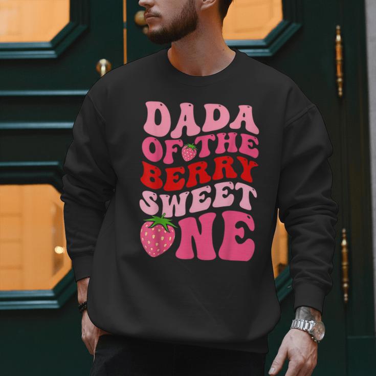 Dada Of The Berry Sweet One Strawberry First Birthday Men Sweatshirt