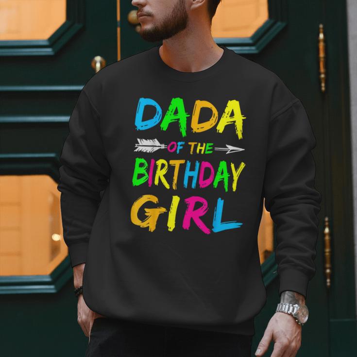 Dada Of The Birthday Girl Retro 80's Party Shirt Men Sweatshirt