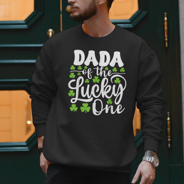 Dada Of The Lucky One First Birthday St Patrick's Day Men Sweatshirt