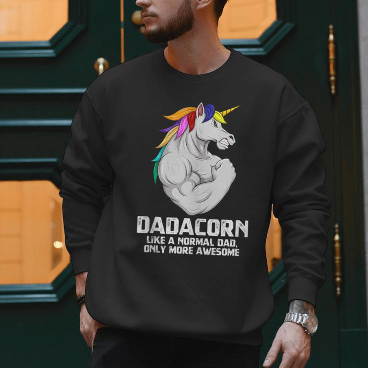 Dadacorn Muscle Dad Unicorn Fathers Day Men Sweatshirt Dadacorn Muscle Dad Unicorn Fathers Day Men Sweatshirt