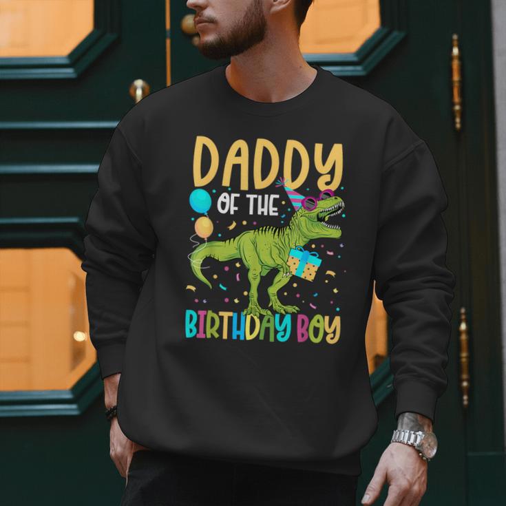 Daddy Of The Birthday Boy Family Matching Dinosaur Squad Men Sweatshirt