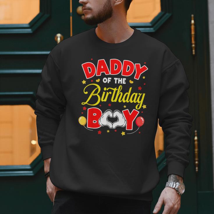Daddy Of The Birthday Boy Matching Dad Son Family Birthday Men Sweatshirt
