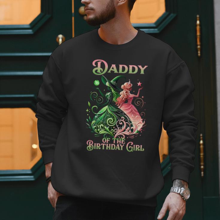 Daddy Of The Birthday Girl Pink And Green Family Matching Men Sweatshirt