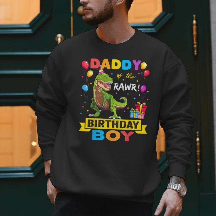 Daddy Dinosaur Shirt Cute Birthday Boy Family Apparel Men Sweatshirt