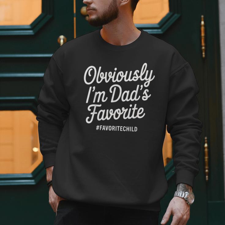 Dads Favorite Son Daughter I'm Dad's Favorite Men Sweatshirt Dads Favorite Son Daughter I'm Dad's Favorite Men Sweatshirt