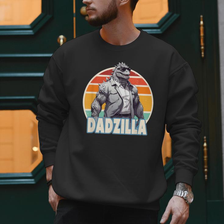 Dadzilla The Rad Dad Kaiju Vibes Men Sweatshirt