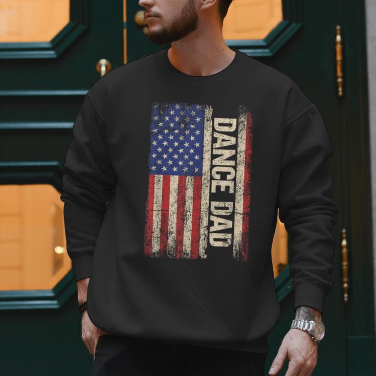 Dance Dad US American Flag Shirt Dancer Dancing Father Men Men Sweatshirt