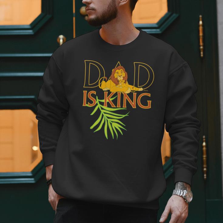 Disney The Lion King Dad Is King Mufasa & Simba Father's Day Men Sweatshirt