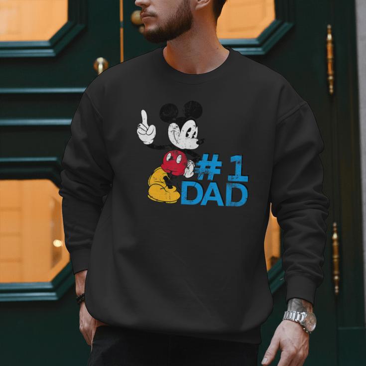 Disney Mickey Mouse Father's Day 1 Dad Men Sweatshirt
