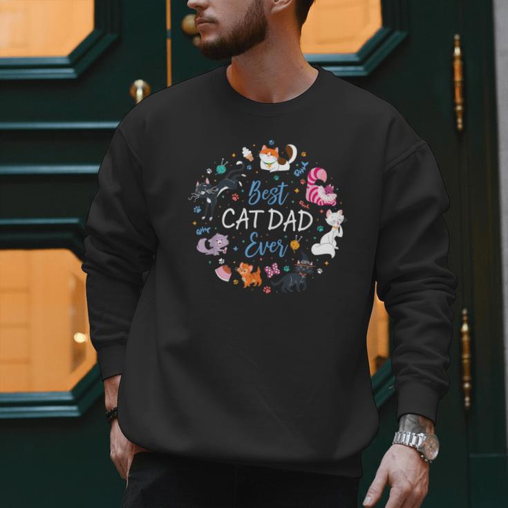 Disney Pet Parent Father’s Day Disney Cats Best Cat Dad Ever Men Sweatshirt