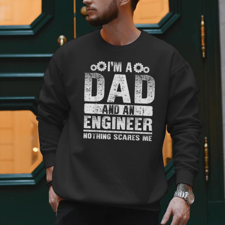 Engineer Dad Art For Men Father Day Engineering Lovers Men Sweatshirt