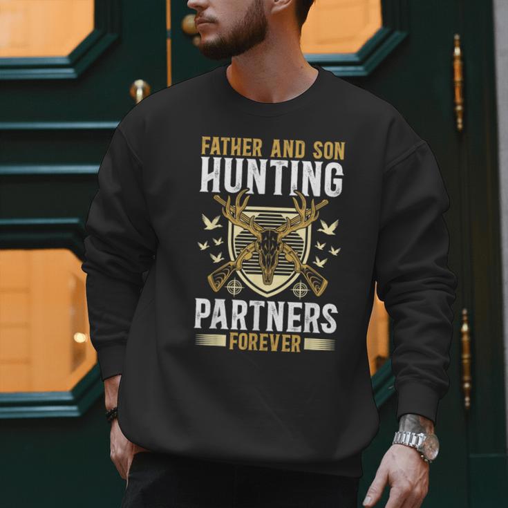 Father And Son Hunting Partners Dad And Son Hunting Buddies Men Sweatshirt