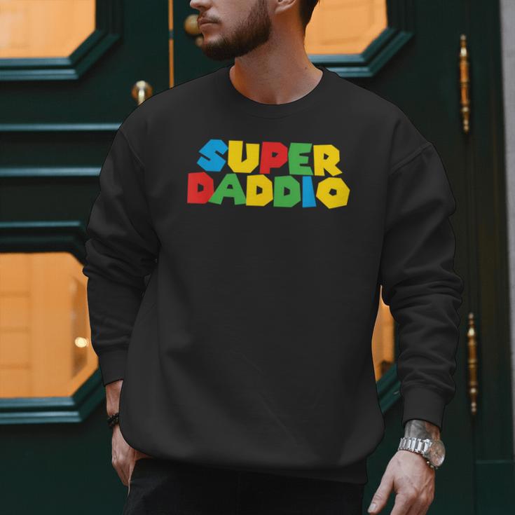 Fatherly Powers Unleashed Gamer Super Dad From Wife & Kids Men Sweatshirt